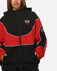 Mitchell & Ness Chicago Bulls Nylon Tracksuit Jacket Black/Red