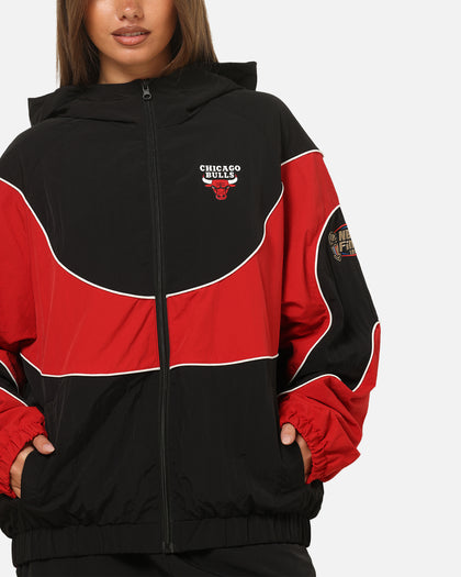 Mitchell & Ness Chicago Bulls Nylon Tracksuit Jacket Black/Red