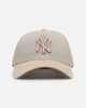 New Era New York Yankees 'Cream Suede' 9FORTY A-Frame Strapback Stone/Oatmilk