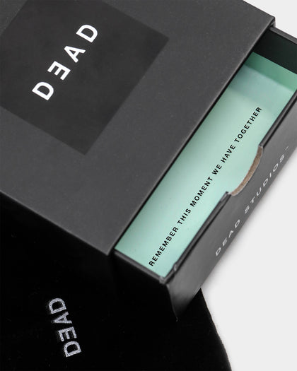 Dead Studios Men's Tri Stone Ring Stainless Steel/Black