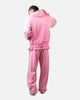 American Thrift Zip Hoodie Washed Pink