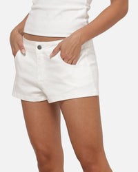 Ed Hardy Women's Butterfly Denim Shorts White
