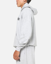 Saint Morta Distressed Hoodie Grey Marle