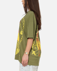 73Studio X One Piece Usopp Vintage T-Shirt Military Green