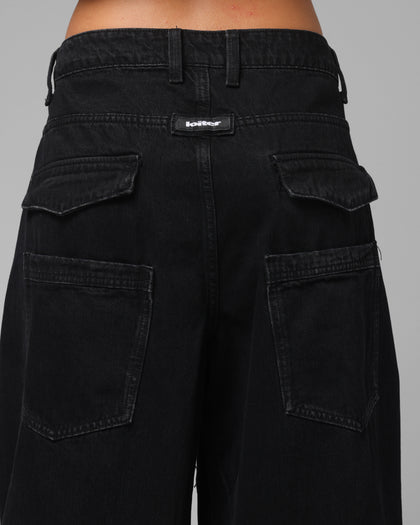 Loiter Thrasher Pants Washed Black