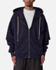 MNML Double Layer Zipper Sweater Washed Black
