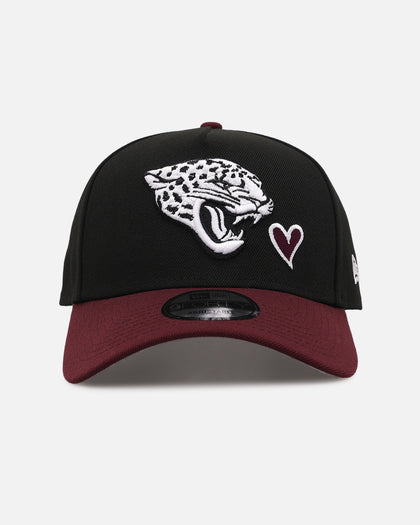 New Era Jacksonville Jaguars 'Burgundy Hearts' 9FORTY A-Frame Snapback Black/Maroon