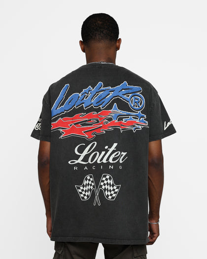 Loiter Rage Racer Vintage T-Shirt Black Wash