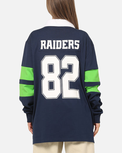 Bleacher Athletic Canberra Raiders NRL Legacy Rugby Polo Shirt Navy