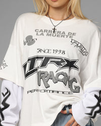 Loiter Performance Layered Long Sleeve T-Shirt Off White
