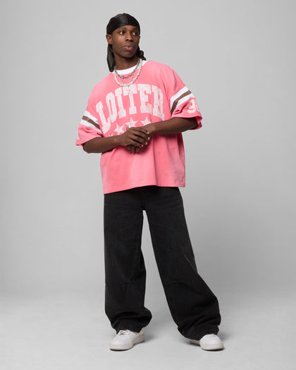 Loiter Star Jersey T-Shirt Pink