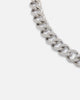 Ed Hardy Multi Charm Cuban Chain Necklace Silver