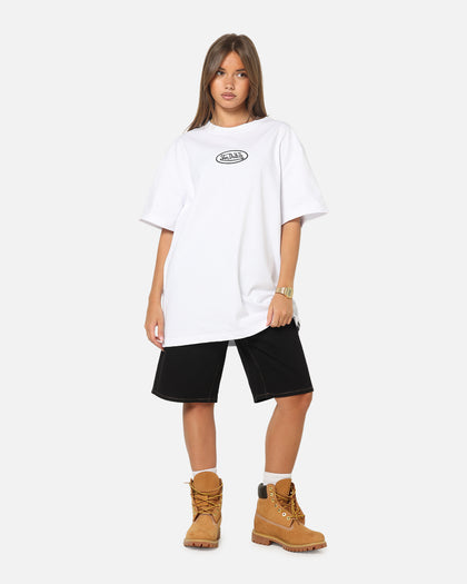 Von Dutch Distressed Embroidered Patch T-Shirt White