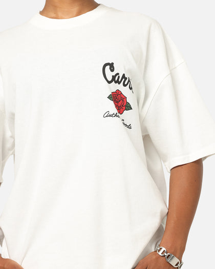 Carre Rose Box T-Shirt Off White