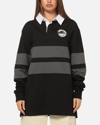 Bleacher Athletic Penrith Panthers NRL Legacy Rugby Polo Shirt Black