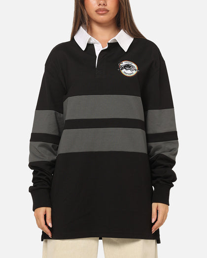 Bleacher Athletic Penrith Panthers NRL Legacy Rugby Polo Shirt Black
