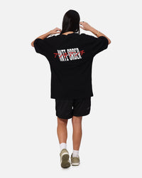 The Anti Order Junya Drop Shoulder T-Shirt Black