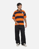 Mitchell & Ness New York Knicks Striped Polo T-Shirt Navy