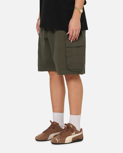 S Double Classic Cut Cargo Shorts Army