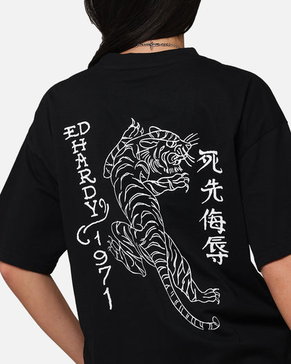 Ed Hardy Tiger Stamp T-Shirt Black