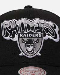 Mitchell & Ness Las Vegas Raiders Champs Graffiti Pro Crown Snapback Black