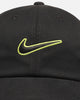 Nike Club Unstructured Swoosh Strapback Cap Black/Green