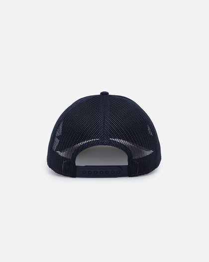 American Needle Twill Valin Patch Trucker Snapback Ivory/Navy