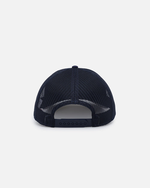American Needle Twill Valin Patch Trucker Snapback Ivory/Navy