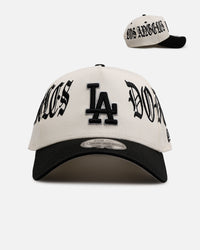 New Era Los Angeles Dodgers 'Gothic Script Two Tone' 9FORTY A-Frame Snapback Chrome/Black