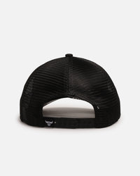 New Era Chicago Bulls 'Distressed' 9FORTY A-Frame Trucker Snapback Black/White
