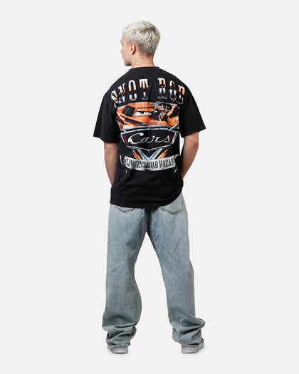 73Studio Disney And Pixar Cars Snot Rod Vintage T-Shirt Black Acidwash