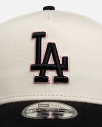 New Era Los Angeles Dodgers "Chrome Black Pink" 9Forty A-Frame Snapback White