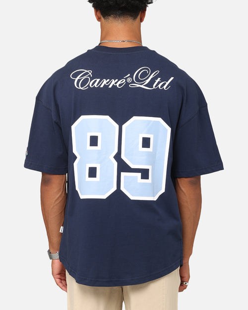 Carre Hitta Grid Iron T-Shirt Navy/Light Blue