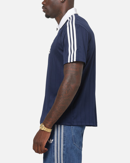 Adidas Drop Needle Pinstripe Jersey Night Indigo