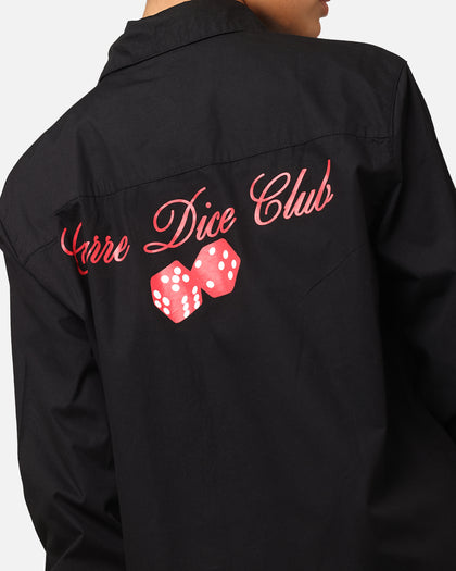 Carre Dice Club Long Sleeve Button Up Shirt Black