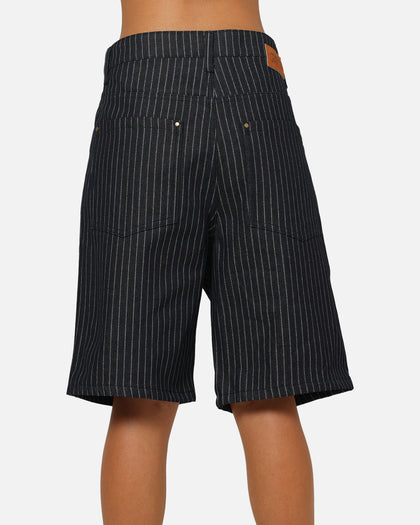 Carre Solace Baggy Jorts Navy Pinstripe