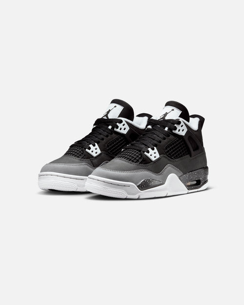 Jordan Kids' Air Jordan 4 Retro (GS) "Fear" Black/White