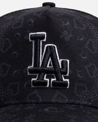 New Era Los Angeles Dodgers 'Black Tonal' 9FORTY A-Frame Snapback Black