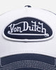 Von Dutch Navy & White Trucker Snapback Dark Navy