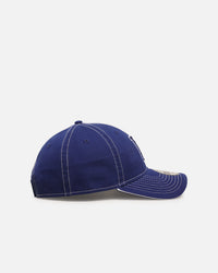 New Era Los Angeles Dodgers 'Contrast Stitch' 9TWENTY Strapback Official Team Colour