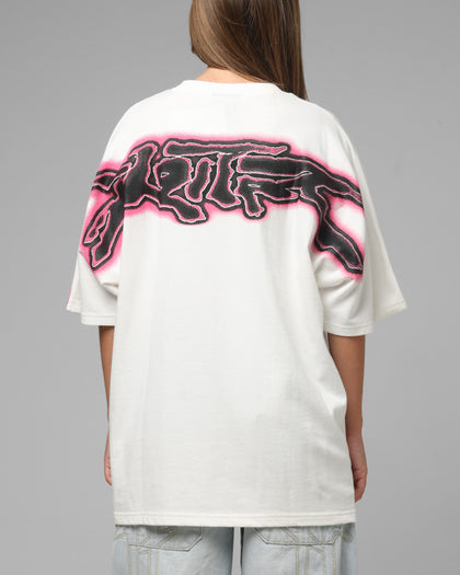 Loiter Airbrush Boxy T-Shirt White