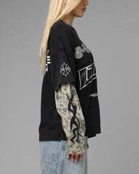 Loiter Performance Layered Long Sleeve T-Shirt Vintage Black