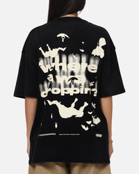 73Studio X Fortnite Where We Droppin T-Shirt Black Acidwash
