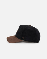 47 Brand Los Angeles Dodgers 'Black Barren' 47 Offside DT Corduroy Snapback Black