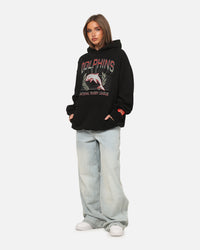 Bleacher Athletic Dolphins NRL Adult Club Wreath Hoodie Black
