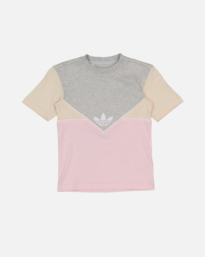Adidas Kids' Adicolour Shorts and T-Shirt Set Clear Pink