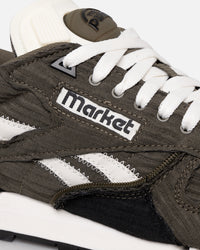 Reebok X MARKET Classic Leather Pump Army Green/Core Black