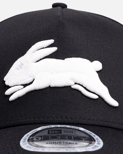 New Era South Sydney Rabbitohs 'NRL Glow In The Dark' 9FORTY A-Frame Snapback Black