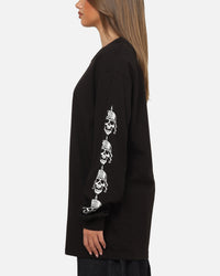 West Coast Choppers Skulls Long Sleeve T-Shirt Black