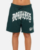 Mitchell & Ness Miami Dolphins Stars & Text Mesh Shorts Deep Sea Teal